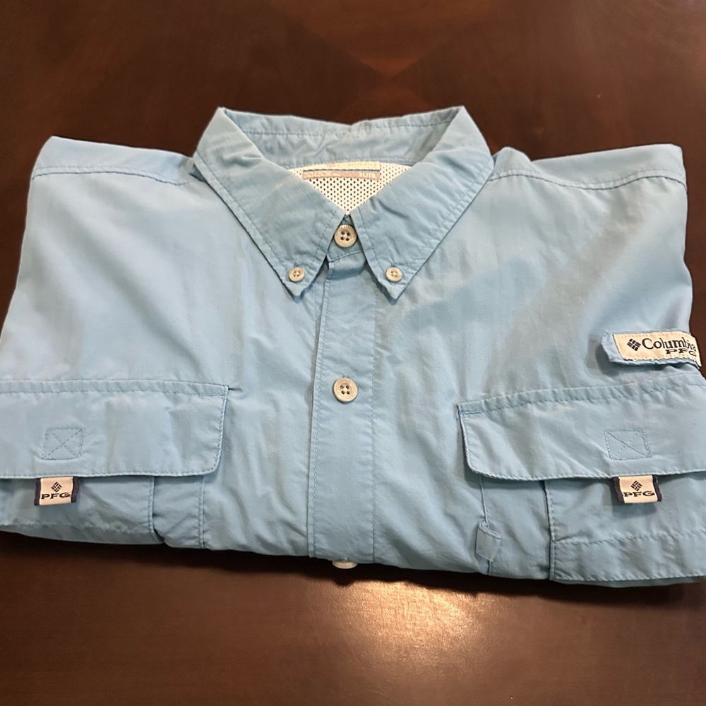 Columbia Men's Blue Shirt Size XL